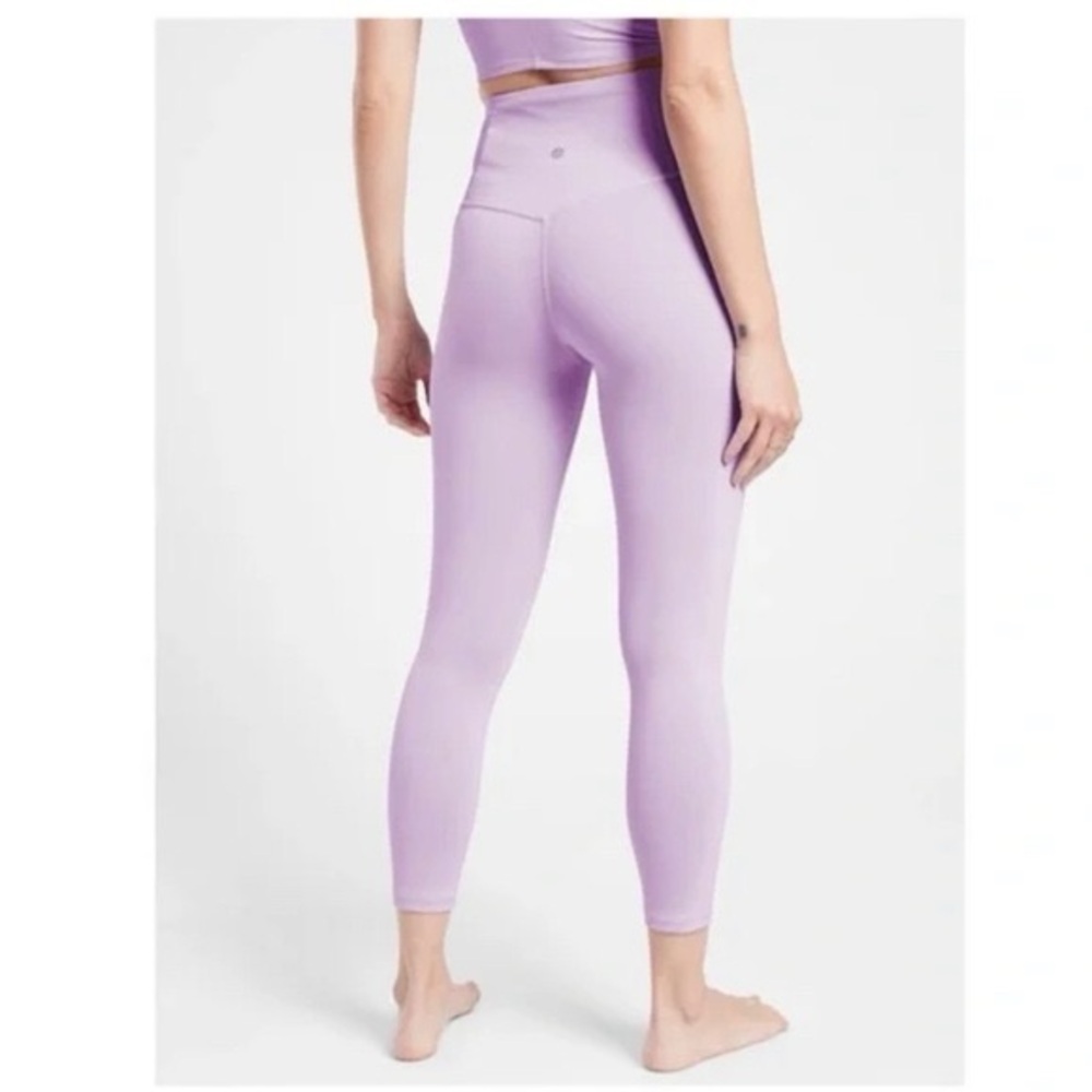 ATHLETA Ultra High Rise Elation 7/8 Tight Leggings Lavender NWT Size 1X - Picture 2 of 9